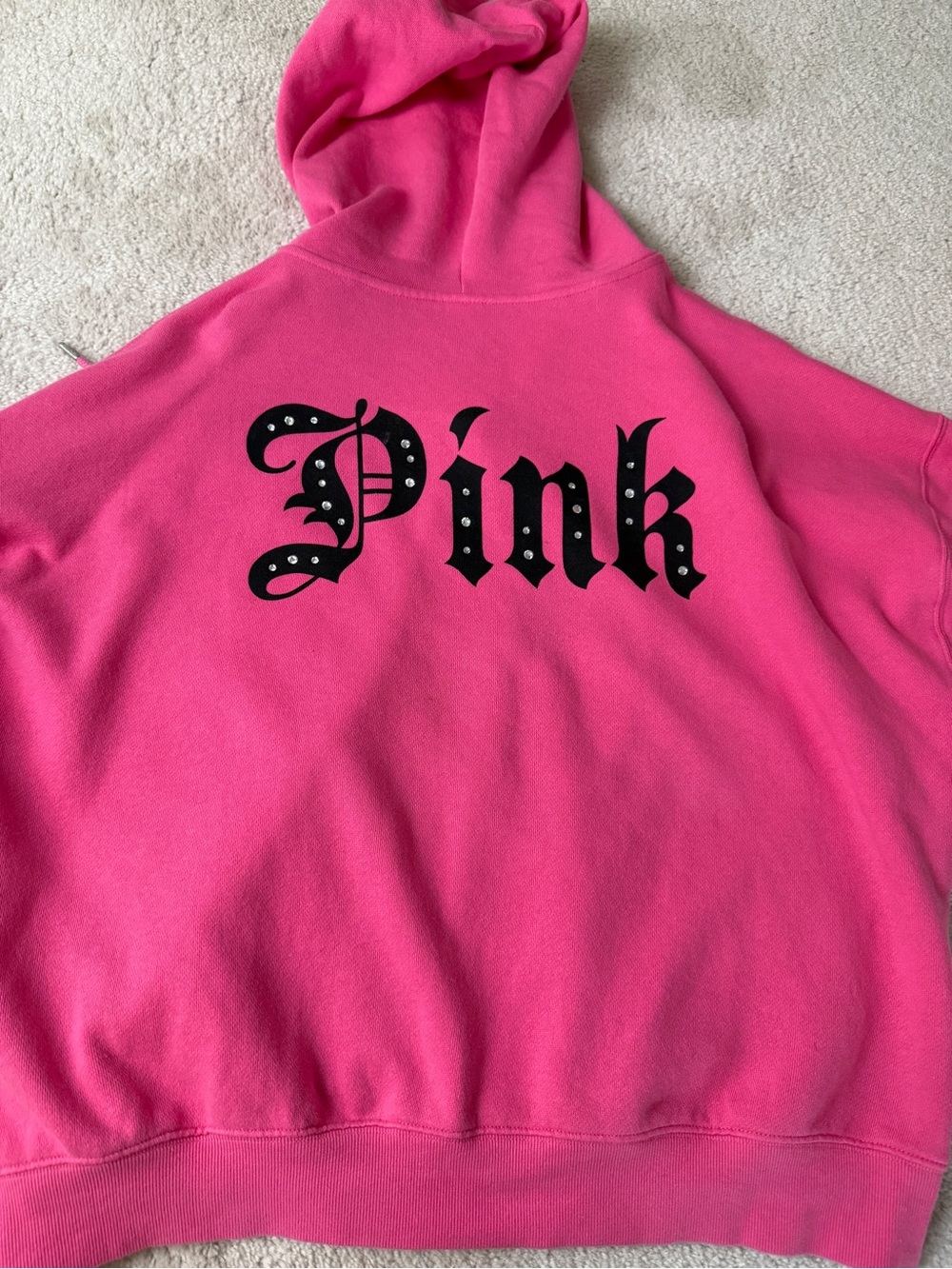 PINK Victoria's secret PINK hooded zipper sweatshirt size L